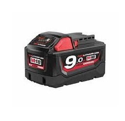 [212012862002] แบตเตอรี่ MILWAUKEE NO.M18 B9 Lithium-Ion Battery, 18V 9.0Ah