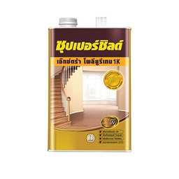 [C00173] น้ำมันเคลือบแข็งพื้นไม้ ภายนอก ชนิดเงา TOA  SuperShield Extra Polyurethane , 1GL. (GOLD)