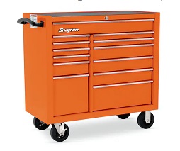 [719004115070] SNAP-ON NO.KRA4813DPJK Roll Cab 13 Drawers Electric Orange