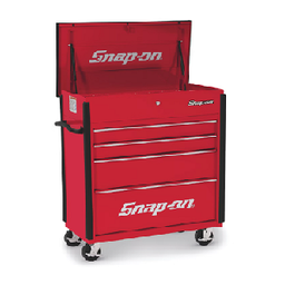 [719004115093] SNAP-ON NO.KRSC40A Roll Cart Large 4 Extra Wide Drawers Red