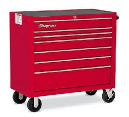 [719004115212] SNAP-ON NO.KRA4107FPBO Rollcap 7 Drawers Red