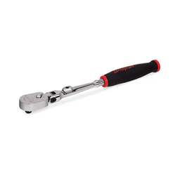 [126037115002] SNAP-ON NO.THLX72 1/4&quot; Drive Dual 80 Technology Long Red Soft Grip Handle Locking Flex-Head Ratchet