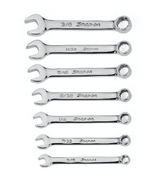 [102050115039] SNAP-ON NO.OXI707BK Set Wrench Combination Midget 12P (7 pcs.) (3/16&quot; to 3/8&quot;)