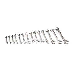 [102050115074] SNAP-ON NO.VSM814 Set Wrench Metric Open End 4-Way Angle Head (14 pcs.) (10 to 27mm.)