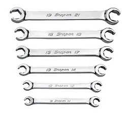 [102050115085] SNAP-ON NO.RXFMS606B Set Wrench Metric Flare Nut Double End 6P (6 pcs.) (9 to 21mm.)