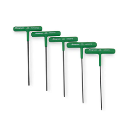 [102050115108] SNAP-ON NO.AWCGT500 Set Wrench T-Shape TORX Green Handle 6 length (5 pcs.) (T8 to T25)