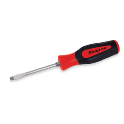 [103001115013] SNAP-ON NO.SHD8R Screwdriver Flat Tip Instinct Hard Handle Red .055