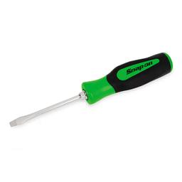 [103002115009] SNAP-ON NO.SGD6BG Screwdriver Flat Instinct Soft Handle Green .050