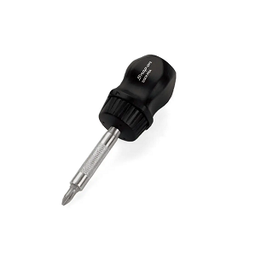 [103006115002] SNAP-ON NO.SSDMR1A Screwdriver Ratcheting Magnetic Stubby Black 4 5/16&quot;