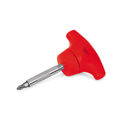 [103006115008] SNAP-ON NO.SSDMRT1R Screwdriver Ratcheting Magnetic T-Handle Stubby Red 3-15/16&quot;