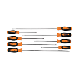 [103011115053] SNAP-ON NO.SGDXL80BO Set Screwdriver Combination Cabinet Flat Tip/PHILLIPS Soft Grip Orange (8 pcs.)