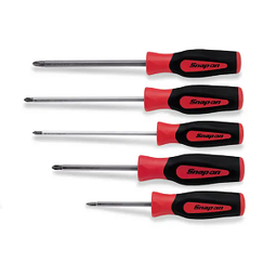 [103011115059] SNAP-ON NO.SGDDP50BR Set Screwdriver Phillips Tip Instinct Soft Handle Diamond Tip 5pcs.