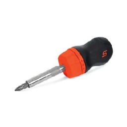 [103007115011] SNAP-ON NO.SGDMRC11AO Screwdriver Ratcheting Soft Grip Stubby Orange