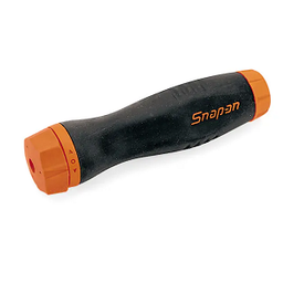 [103007115022] SNAP-ON NO.SGDMRC4AO Screwdriver Handle Ratcheting Soft Grip Standard Orange