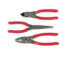 [104009115019] SNAP-ON NO.PL307ACF Pliers Set :Red (3pcs/ea)