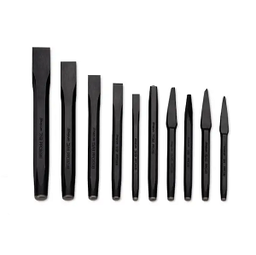 [106001115008] SNAP-ON NO.PPC100AK Set Chisel 10pcs. (Flat/Half Round Nose Cape/Cape/Diamond Point)