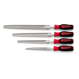 [113001115003] SNAP-ON NO.SGHBF400A Set File Bastard Cut Half Round Soft Grip 4 pcs. (6 to 12)