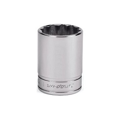 [101106115041] SNAP-ON NO.FDS321 3/8&quot; Drive 12-Point SAE 1&quot; Flank Drive Semi-Deep Socket 