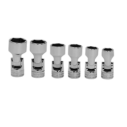 [101074115031] SNAP-ON NO.206AFSA Set Socket Universal Shallow 6P (6 pcs.) (7/16&quot; to 3/4&quot;)