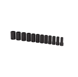 [101074115059] SNAP-ON NO.212IMFMSYA Set Socket Metric Impact Semi Deep 6P (12 pcs.) (8 to 19mm.)