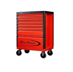 [719004012077] BLUE-POINT NO.KRB3007RED Roll Cabinet with Protective Bumper, 7 Drawers, Size 26&quot;, Red (692x510x980mm.)