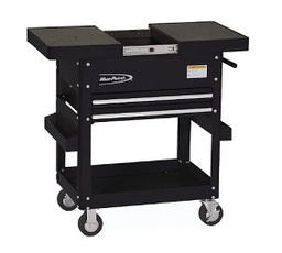 [719025012011] BLUE-POINT NO.KRBCSSTPC Roll Cart Sliding Top 2 Drawers Black