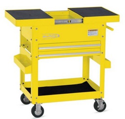 [719025012013] BLUE-POINT NO.KRBCSSTPES Roll Cart Sliding Top 2 Drawers Ultra Yellow