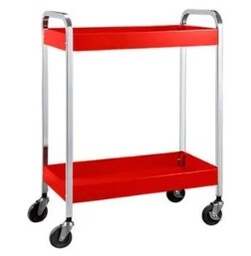 [719025012022] BLUE-POINT NO.KR5000B Roll Cart Heavy Duty 2 Shelves Red (24x36x38 1/4)