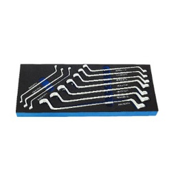 [101001012029] BLUE-POINT No.BPS3A 75° Double Ring Wrench Set (6x7, 8x9, 10x11, 12x13, 14x15, 16x17, 18x19, 20x22, 21x23, 24x27 mm.)