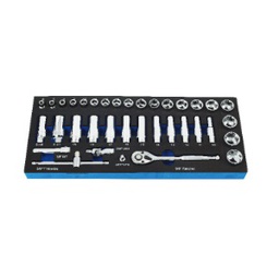 [101001012038] BLUE-POINT No.BPS11A 3/8&quot; Drive Socket Set , (6 - 24 mm.)