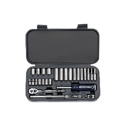 [101001012056] BLUE-POINT No.BLPGSS1438 Set General Service inches/mm 1/4&quot; drive 38 pcs.