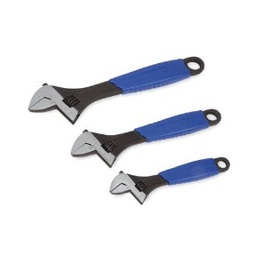 [102050012019] BLUE-POINT No.BADJC703 Set Wrench Adjustable Composite Handle 3pcs.