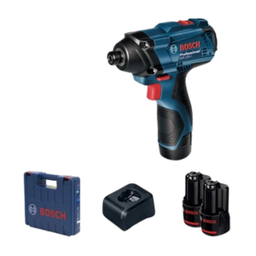 [201005014010] สว่านเจาะกระแทกไร้สาย BOSCH No.GSB 180-LI (06019F83K0) Cordless Impact Drill 21-54Nm / 0-500/0-1900RPM 18V , 10mm. (Charger , 2 battery 2.0Ah)