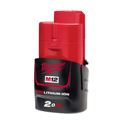 [502002862002] แบตเตอรี่ 12 โวลล์ MILWAUKEE NO.M12 BS2 Battery Li-Ion 12V,2.0Ah