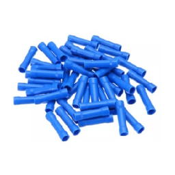 [F05590] สลิปต่อสาย แบบหุ้ม KENION No.BF2 Insulated butt conector , 2.5 Sqm. (ฺBlue)