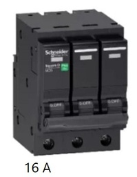 [E07899] เซอร์กิตเบรคเกอร์ SCHNEIDER NO.QO316 VSC 6T Circuit breaker , 3P 16A