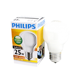 [E11721] หลอดไฟ PHILIPS Softone Compact 25W E27 T55 SW