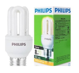 [E07047] หลอดตะเกียบ PHILIPS Genie 8W E27 Warm white