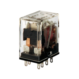 [E04982] รีเลย์ OMRON NO.MY2N Non-Latching relay DPDT , 12 VDC 5 A มีไฟโชว์