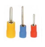 [E12544] หางปลาก้านไม้ขีด (แบบกลมหุ้ม) KENION NO.PIN1.25 Insulated pin connector , 0.25-1.65 mm. : RED