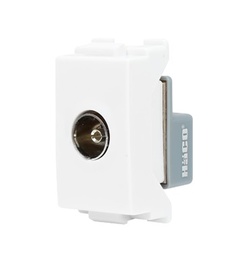 [E16131] เต้ารับโทรทัศน์ HACO No.W8201TV TV Socket (White Color)