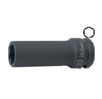 [101178071034] KOKEN NO.14301M-27 1/2&quot;Dr. Thin Walled Deep Impact Socket 27mm. L 85mm. 6P