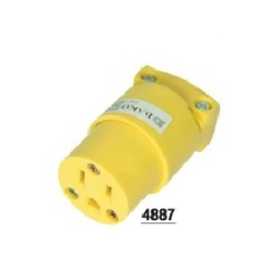 [013000000529] ปลั๊กตัวเมียกลางทาง 3 ขา DAKO No.4887 Power Plug Female 3P 15A 125V.