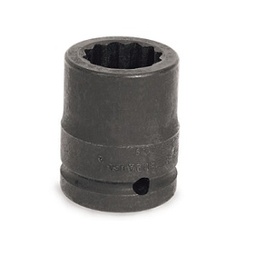 [101320115001] SNAP-ON NO.IMD843 Shallow Impact Socket 1&quot; Dr. SAE Flank Drive® 2-5/8&quot; 12P