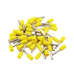 [E07977] หางปลาก้านไม้ขีด (หางหนู) แบบหุ้ม KENION NO. PIN5.5F-10/3 Insulated blade terminals , 5.5 mm. : YELLOW