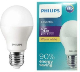 [E18861] หลอดแอลอีดี PHILIPS LED Blub 5w E27 A60 3000K Warmwhite