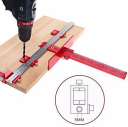 [012000000093] อุปกรณ์วัดสำหรับเจาะรู Doweling Jig for Woodworking , Alu type