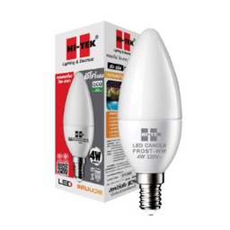 [E18345] หลอดจำปา HI-TEK No.HLLC41404W Retro series E14 4W warm white 2700k