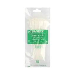 [E17553] เคเบิ้ลไทร์สีขาว BANDEX NO.CT-100-2C Cable tie : White , 4&quot;