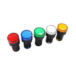 [E12137] หลอดไพล๊อตแลมป์ AAA NO.AD16-22DS , 220V สีเหลือง (LED)